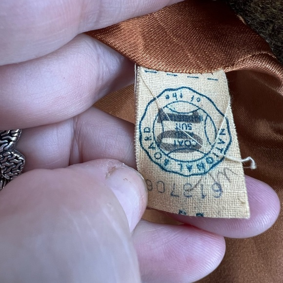 Ken Whitmore, vintage 50s double breasted wool mid length coat 10/M - Picture 13 of 14